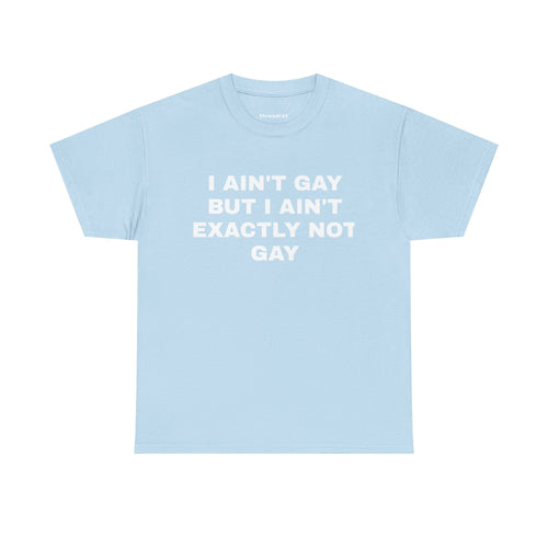I Ain't Gay But I Ain't Exactly Not Gay